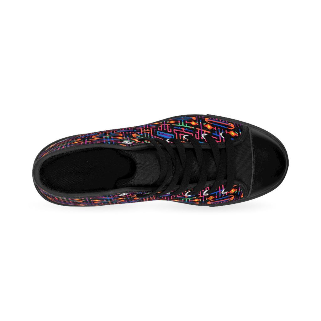 Copy of Colorful High-Top Sneakers, Unique Artistic Footwear, Trendy Sneakers for Men, Eye-Catching Streetwear, Perfect Gift for All Occasions