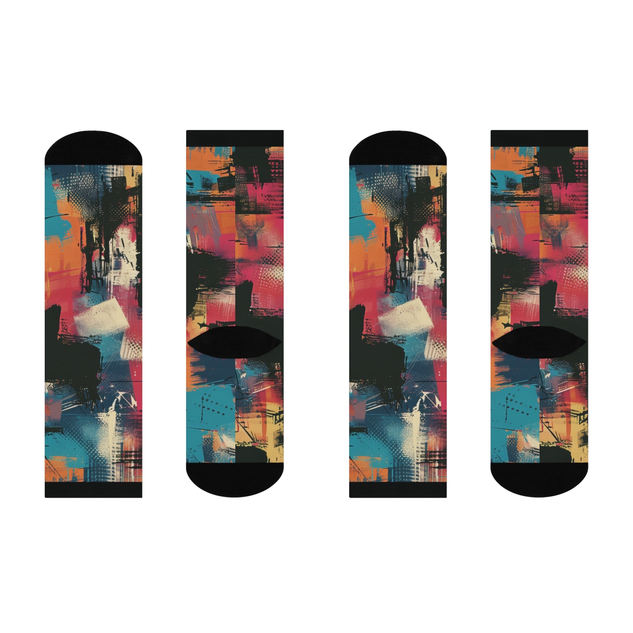 Grunge Retro Era Socks