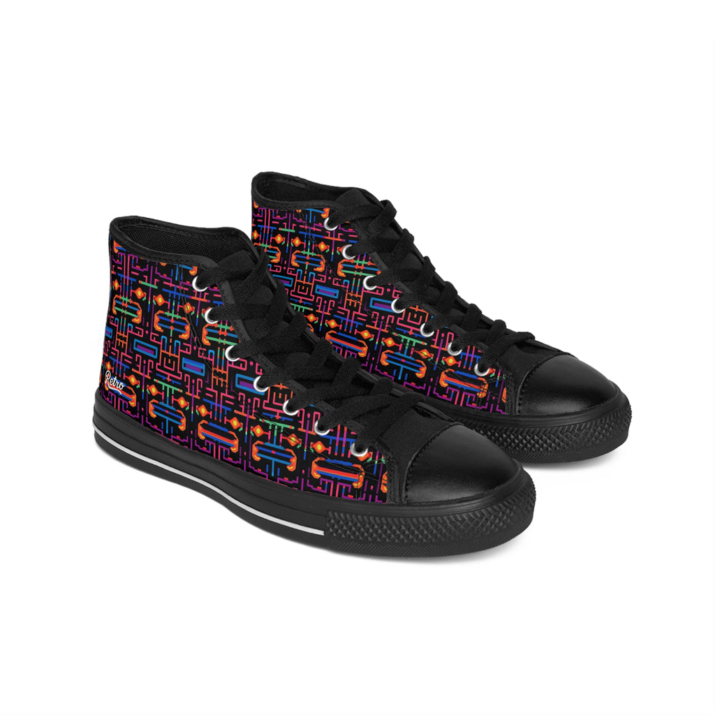 Copy of Colorful High-Top Sneakers, Unique Artistic Footwear, Trendy Sneakers for Men, Eye-Catching Streetwear, Perfect Gift for All Occasions