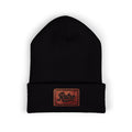 Embroidered 'Relax' Cuffed Beanie — Cozy Winter Knit Hat
