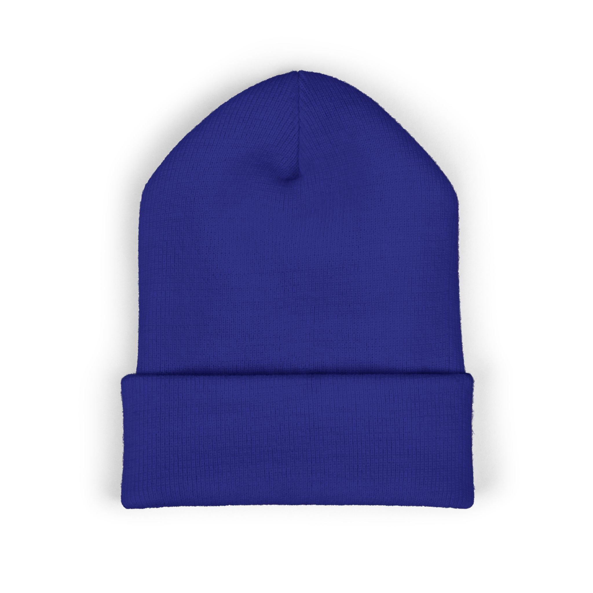 Embroidered 'Relax' Cuffed Beanie — Cozy Winter Knit Hat