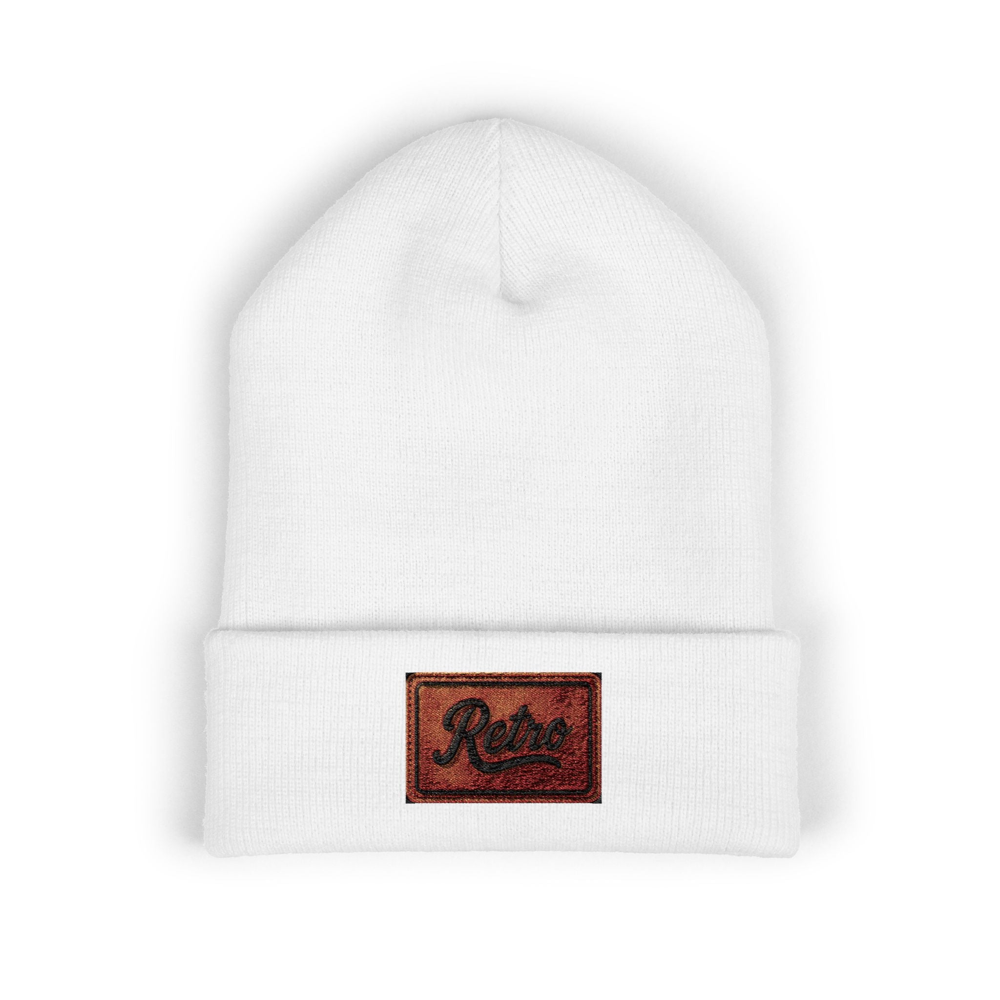 Embroidered 'Relax' Cuffed Beanie — Cozy Winter Knit Hat