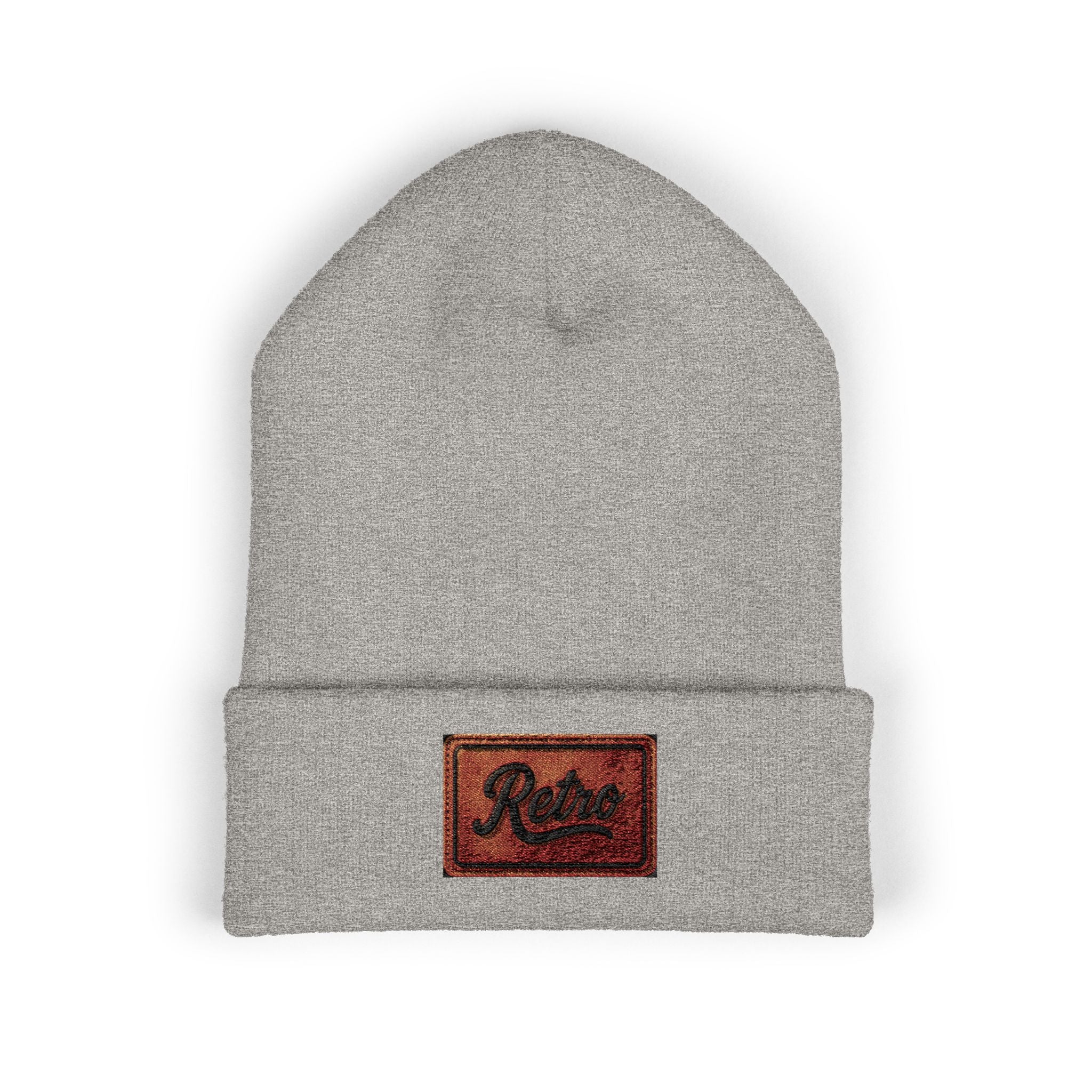 Embroidered 'Relax' Cuffed Beanie — Cozy Winter Knit Hat