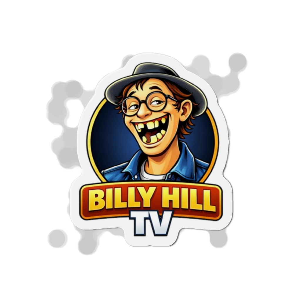 Die-Cut Magnet — Billy Hill TV Logo Sticker Magnet