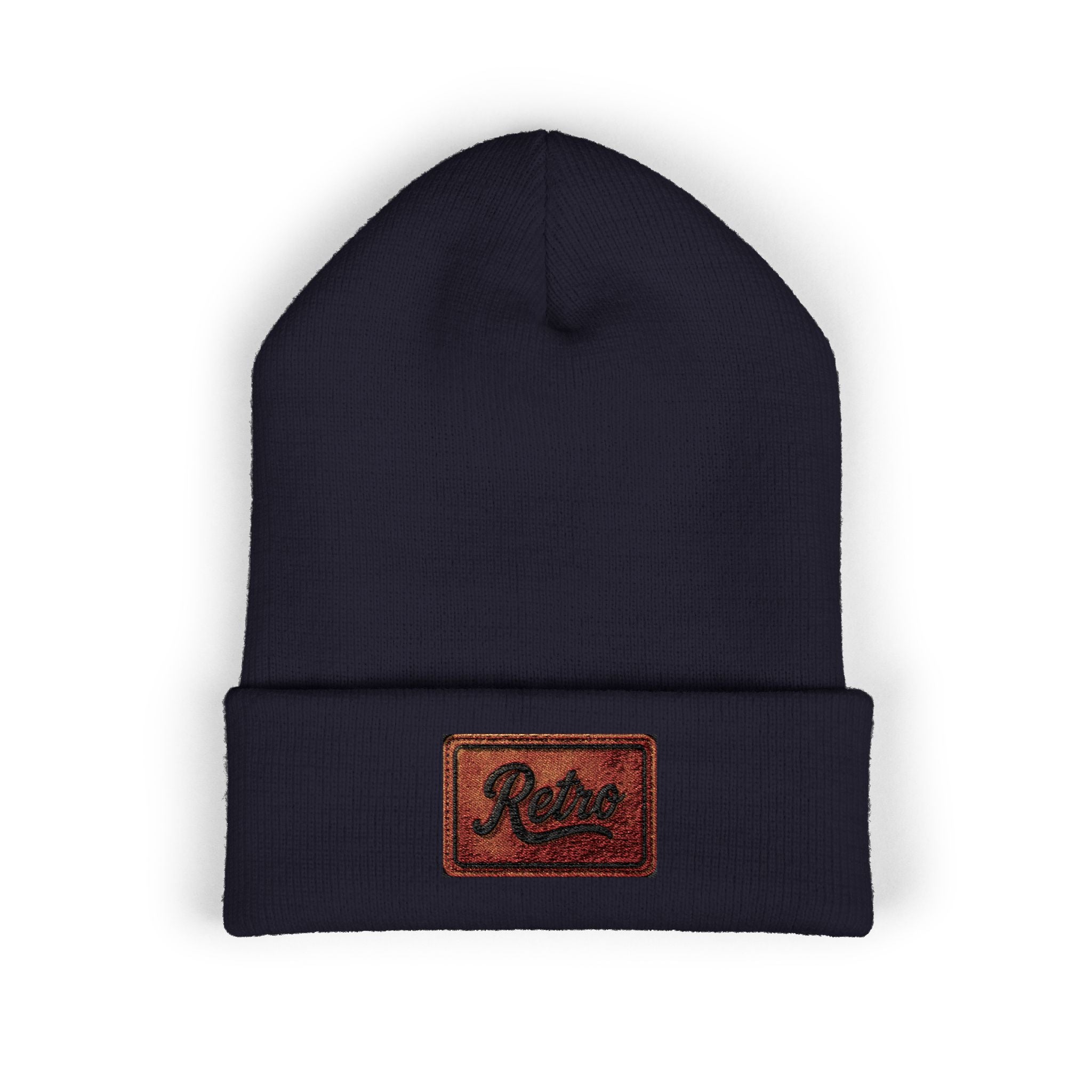 Embroidered 'Relax' Cuffed Beanie — Cozy Winter Knit Hat