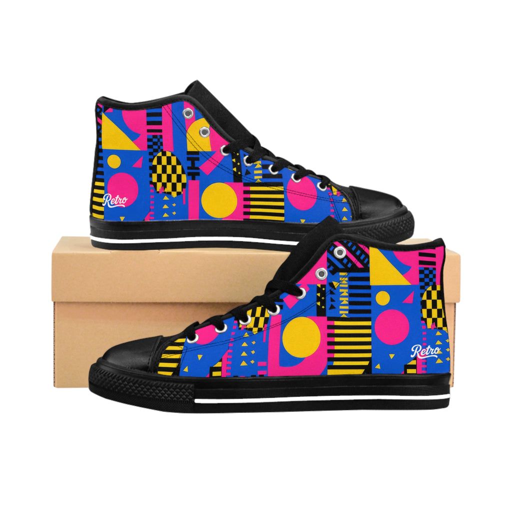 Copy of Copy of Colorful High-Top Sneakers, Unique Artistic Footwear, Trendy Sneakers for Men, Eye-Catching Streetwear, Perfect Gift for All Occasions