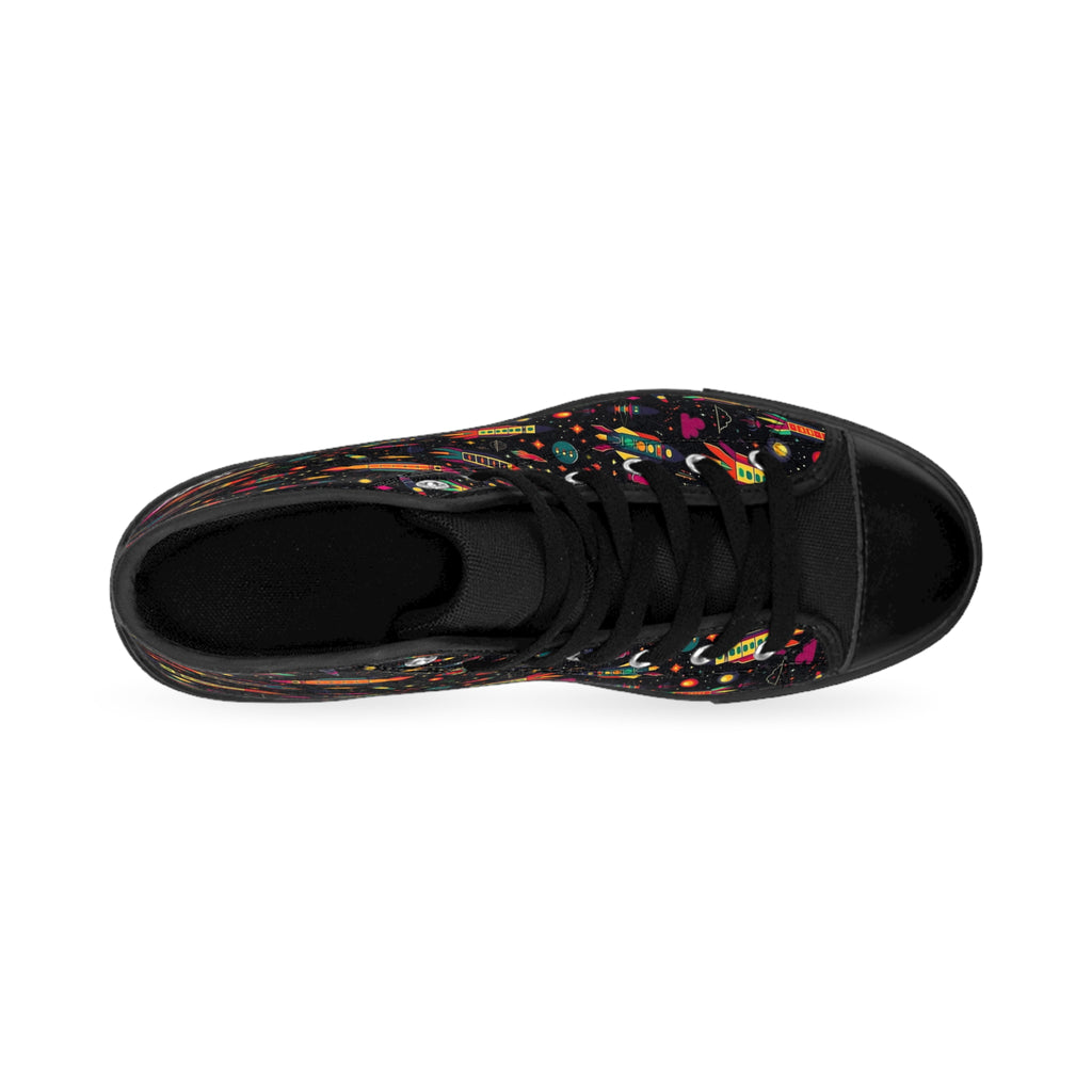 Copy of Colorful High-Top Sneakers, Unique Artistic Footwear, Trendy Sneakers for Men, Eye-Catching Streetwear, Perfect Gift for All Occasions