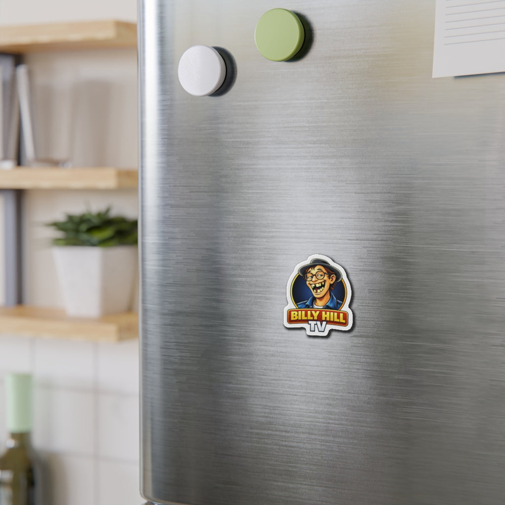 Die-Cut Magnet — Billy Hill TV Logo Sticker Magnet