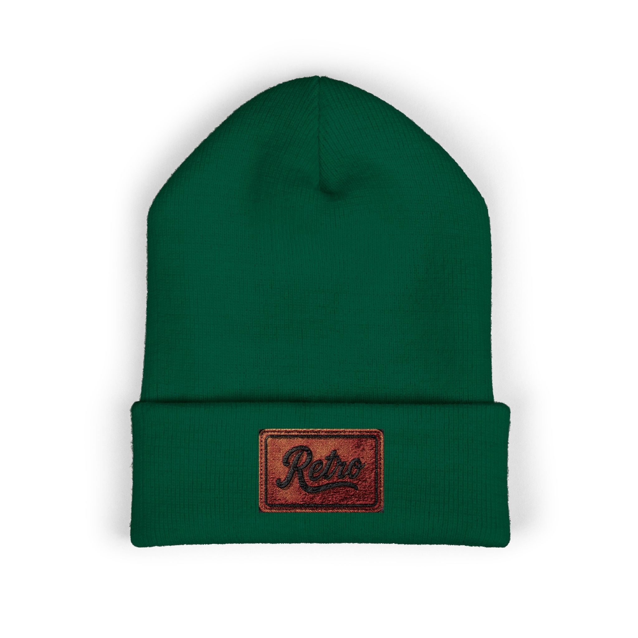 Embroidered 'Relax' Cuffed Beanie — Cozy Winter Knit Hat